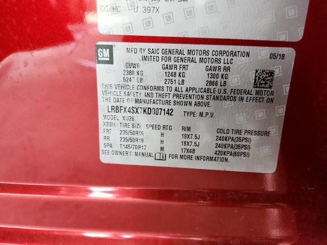 Photo 14 from auction – 2019 BUICK ENVISION P with VIN LRBFX4SX7KD007142