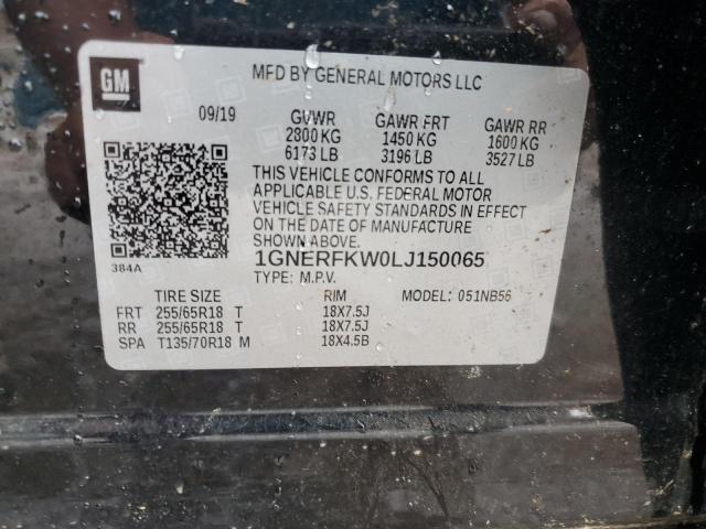 Photo 14 from auction – 2020 CHEVROLET TRAVERSE LS with VIN 1GNERFKW0LJ150065