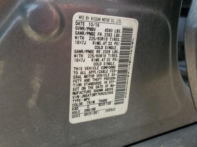 Photo 14 from auction – 2019 NISS ROGUE with VIN JN8AT2MT7KW252568