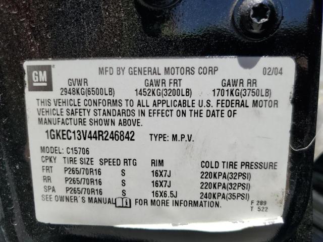 Photo 14 from auction – 2004 GMC YUKON with VIN 1GKEC13V44R246842