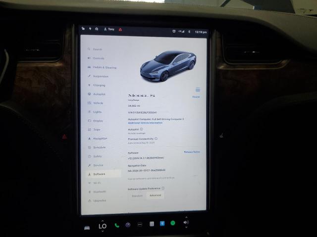 Photo 9 from auction – 2020 TESLA MODEL S with VIN 5YJSA1E26LF355041