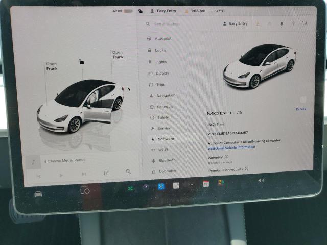 Photo 9 from auction – 2023 TESLA MODEL 3 with VIN 5YJ3E1EA3PF564257