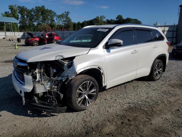 TOYOTA HIGHLANDER XLE 2016 with VIN 5TDJKRFHXGS290058 - Photo from auction