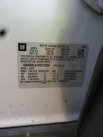 Photo 14 from auction – 2017 GMC ACADIA SLE with VIN 1GKKNKLA1HZ310034