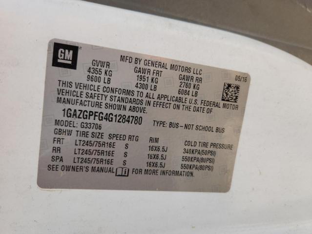 Photo 14 from auction – 2016 CHEVROLET EXPRESS G3 with VIN 1GAZGPFG4G1284780