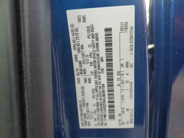 Photo 14 from auction – 2019 FORD ESCAPE SE with VIN 1FMCU0GD5KUB59159