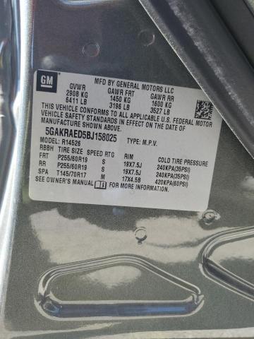 Photo 14 from auction – 2011 BUICK ENCLAVE CX with VIN 5GAKRAED5BJ158025