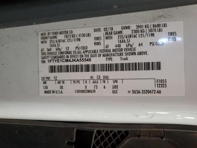 Photo 14 from auction – 2018 FORD TRANSIT T- with VIN 1FTYE1CM4JKA55548