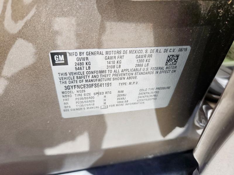 Photo 14 from auction – 2015 CADILLAC SRX PERFOR with VIN 3GYFNCE39FS641191