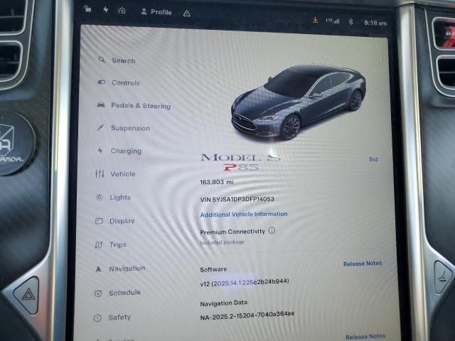 Photo 9 from auction – 2013 TESLA MODEL S with VIN 5YJSA1DP3DFP14053