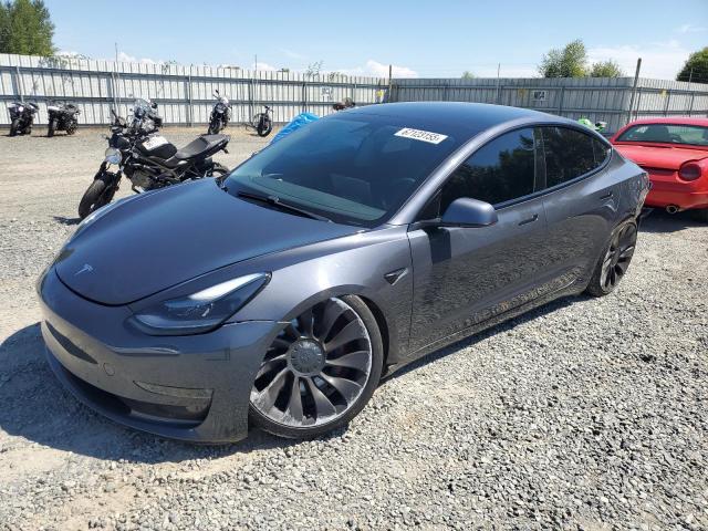 TESLA MODEL 3 2021 with VIN 5YJ3E1EC4MF056151 - Photo from auction