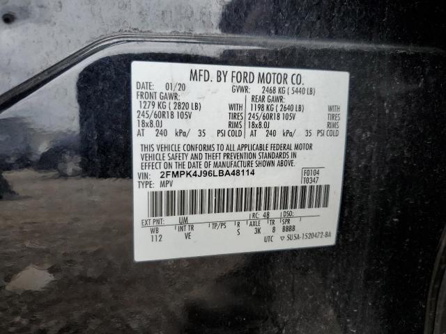 Photo 14 from auction – 2020 FORD EDGE SEL with VIN 2FMPK4J96LBA48114