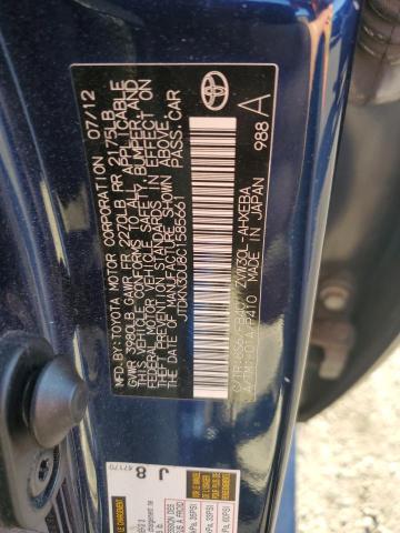 Photo 14 from auction – 2012 TOYOTA PRIUS with VIN JTDKN3DU8C1585661