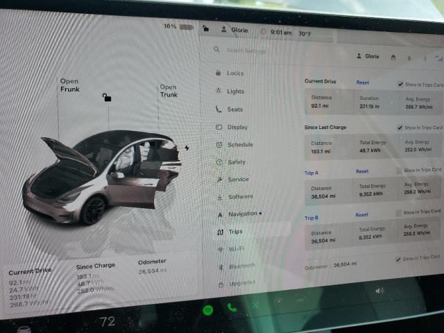 Photo 9 from auction – 2022 TESLA Y with VIN 7SAYGDEE2NF401748