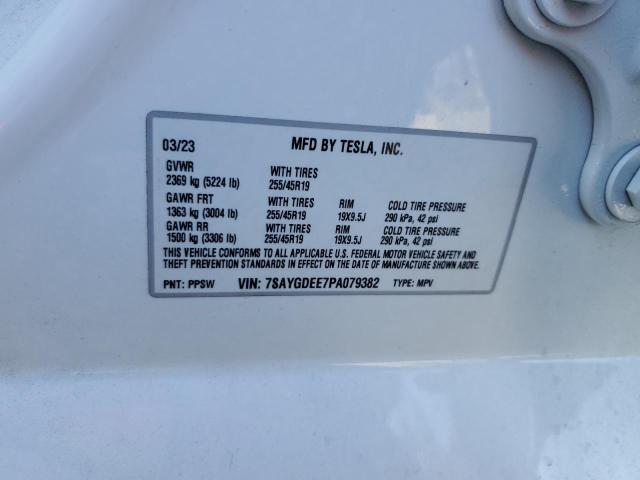 Photo 14 from auction – 2023 TESLA MODEL Y with VIN 7SAYGDEE7PA079382