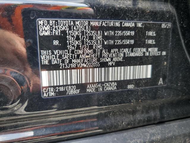Photo 14 from auction – 2021 TOYOTA RAV4 ADVEN with VIN 2T3J1RFV0MW202055