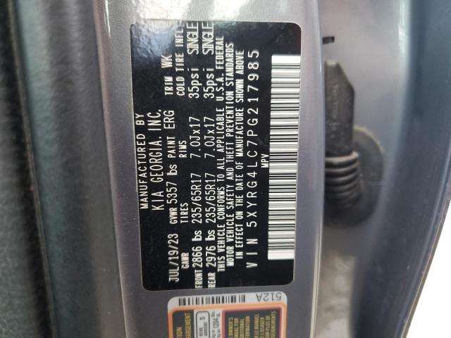 Photo 14 from auction – 2023 KIA SORENTO LX with VIN 5XYRG4LC7PG217985