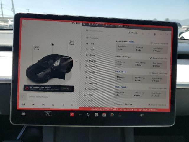 Photo 9 from auction – 2024 TESLA MODEL Y with VIN 7SAYGDED6RF101479