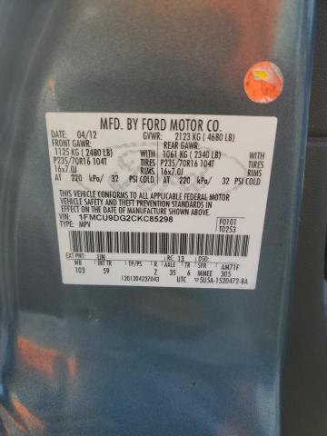 Photo 14 from auction – 2012 FORD ESCAPE XLT with VIN 1FMCU9DG2CKC85298