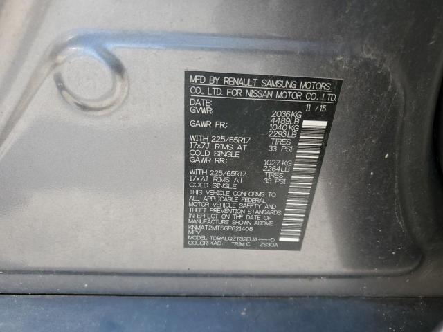 Photo 14 from auction – 2016 NISSAN ROGUE S with VIN KNMAT2MT5GP621408