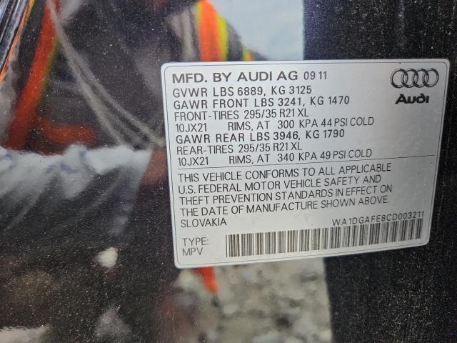 Photo 14 from auction – 2012 AUDI Q7 PRESTIG with VIN WA1DGAFE8CD003211