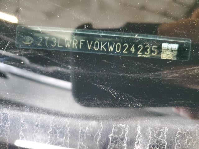 Photo 14 from auction – 2019 TOYOTA RAV4 LE with VIN 2T3LWRFV0KW024235