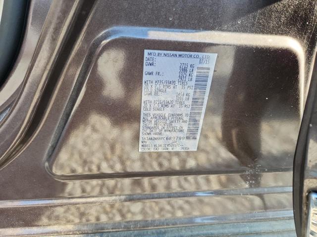 Photo 14 from auction – 2015 NISSAN PATHFINDER with VIN 5N1AR2MNXFC689799