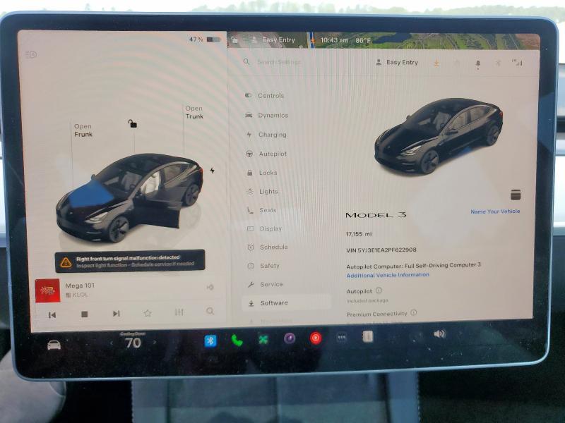 Photo 9 from auction – 2024 TESLA MODEL Y with VIN 7SAYGDED1RF100949