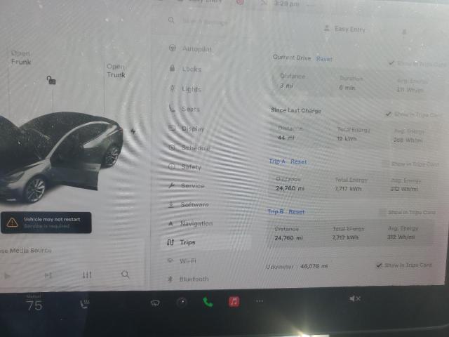Photo 9 from auction – 2020 TESLA MODEL 3 with VIN 5YJ3E1EB5LF619956