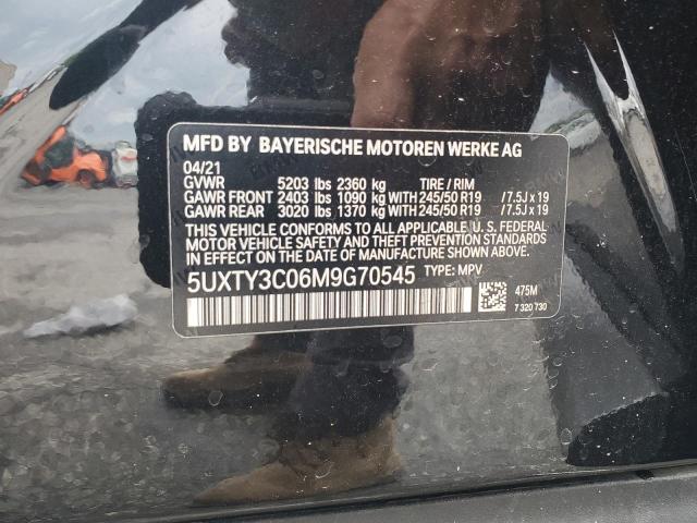 Photo 14 from auction – 2021 BMW X3 SDRIVE3 with VIN 5UXTY3C06M9G70545