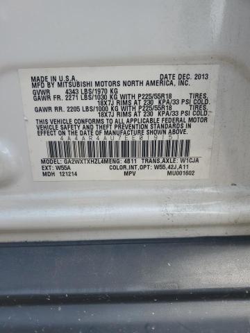 Photo 14 from auction – 2014 MITSUBISHI OUTLANDER with VIN 4A4AR4AU7EE019151