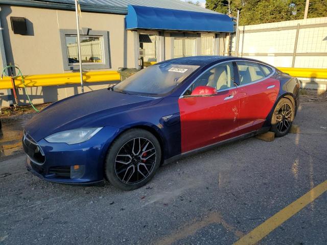 TESLA MODEL S 2015 with VIN 5YJSA1E45FF112083 - Photo from auction