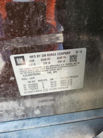 Photo 14 from auction – 2015 BUICK ENCORE with VIN KL4CJASB7FB233007