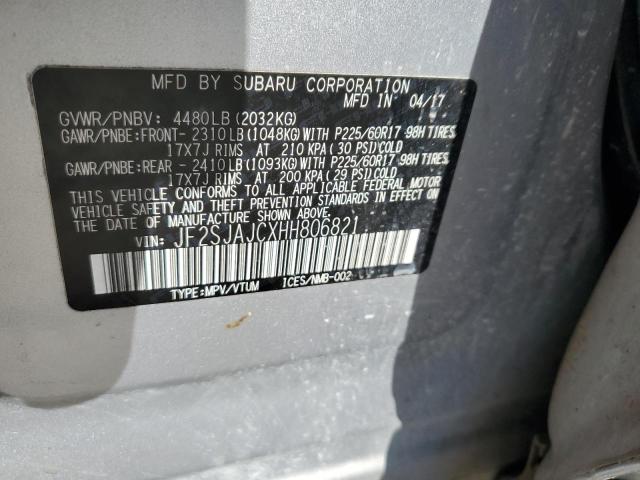 Photo 14 from auction – 2017 SUBARU FORESTER 2 with VIN JF2SJAJCXHH806821