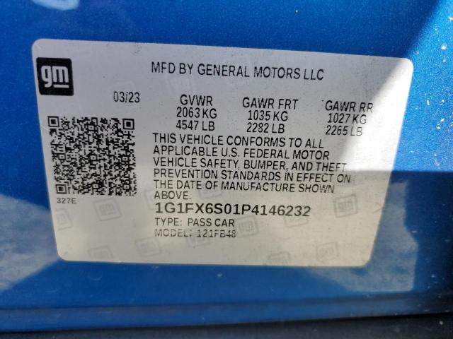 Photo 14 from auction – 2023 CHEVROLET BOLT EV 2L with VIN 1G1FX6S01P4146232