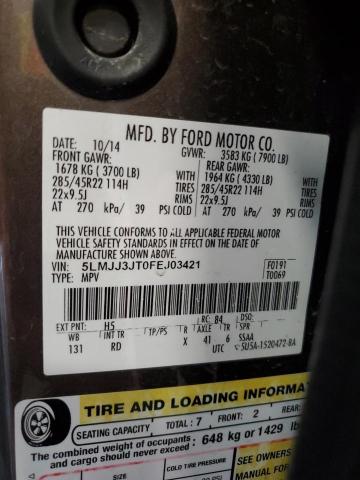 Photo 14 from auction – 2015 LINCOLN NAVIGATOR with VIN 5LMJJ3JT0FEJ03421