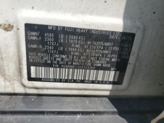 Photo 14 from auction – 2013 SUBARU OUTBACK 2. with VIN 4S4BRBKC5D3323753