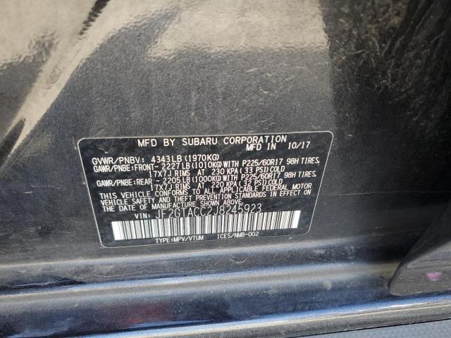 Photo 14 from auction – 2018 SUBARU CROSSTREK with VIN JF2GTACC2J8245923