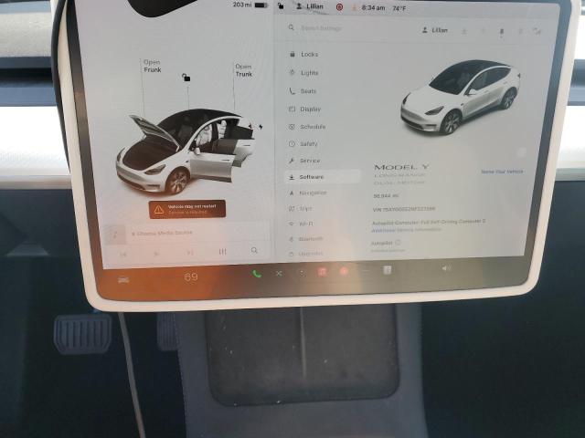 Photo 9 from auction – 2022 TESLA MODEL Y with VIN 7SAYGDEE2NF337386