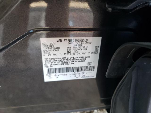 Photo 14 from auction – 2015 FORD EDGE SEL with VIN 2FMTK3J90FBB04478