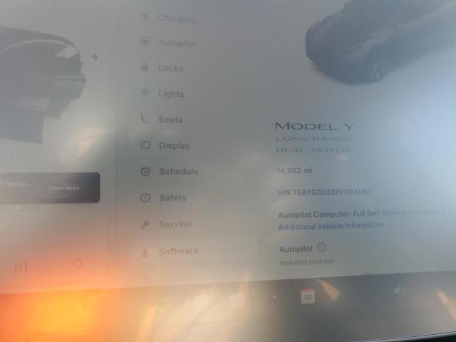 Photo 9 from auction – 2023 TESLA MODEL Y with VIN 7SAYGDEE8PF903067