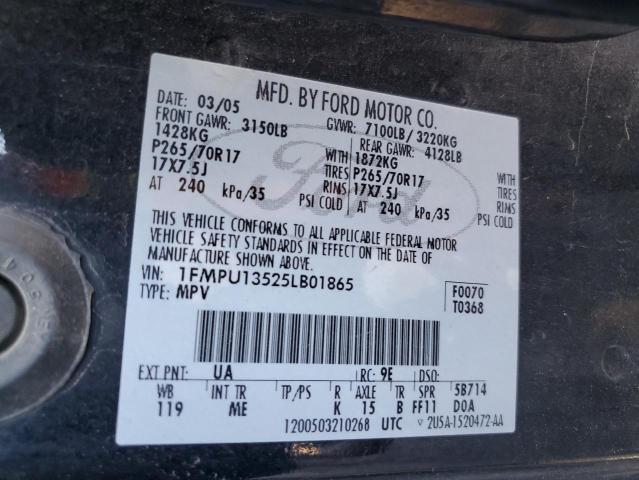 Photo 14 from auction – 2005 FORD EXPEDITION with VIN 1FMPU13525LB01865