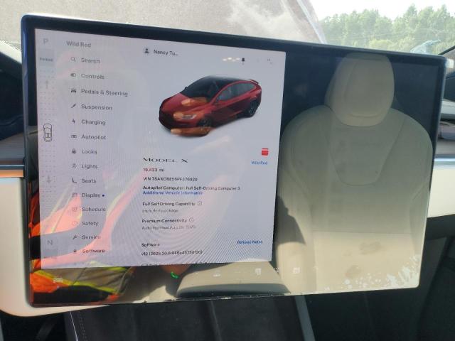 Photo 9 from auction – 2023 TESLA MODEL X with VIN 7SAXCBE56PF376920
