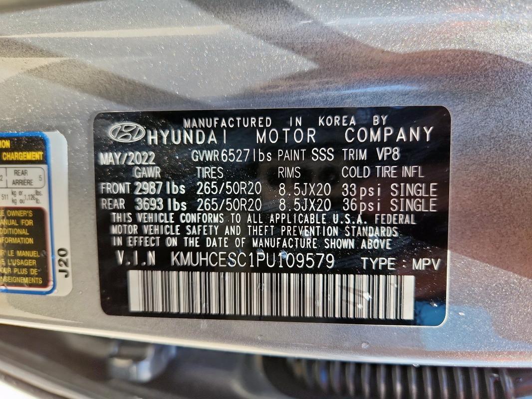Photo 14 from auction – 2023 GENESIS GV80 BASE with VIN KMUHCESC1PU109579