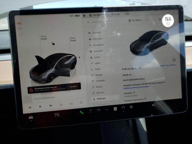 Photo 9 from auction – 2023 TESLA MODEL 3 with VIN 5YJ3E1EA7PF470625