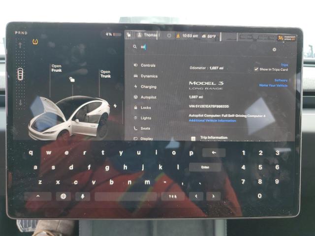 Photo 9 from auction – 2025 TESLA MODEL 3 with VIN 5YJ3E1EA7SF998335