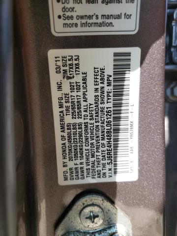 Photo 14 from auction – 2011 HONDA CR-V SE with VIN 5J6RE4H48BL061261