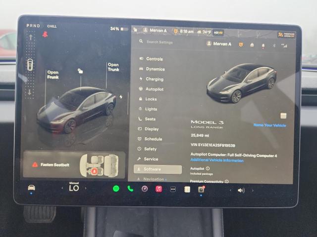 Photo 9 from auction – 2025 TESLA MODEL 3 with VIN 5YJ3E1EA2SF919539