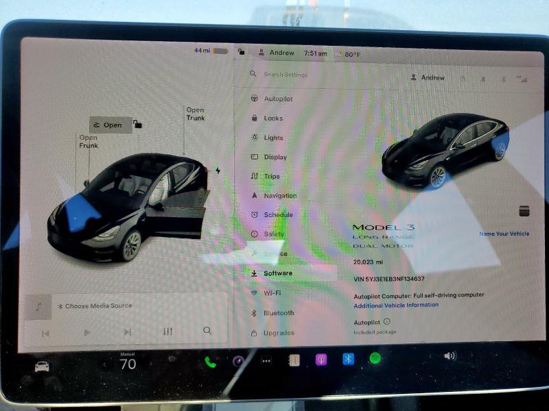 Photo 9 from auction – 2022 TESLA MODEL 3 with VIN 5YJ3E1EB3NF134637