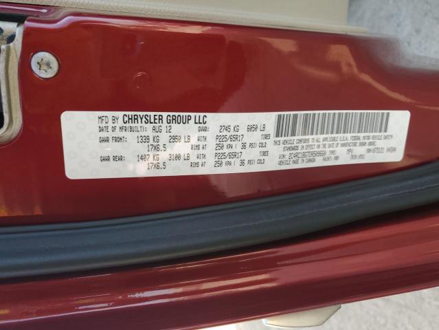 Photo 14 from auction – 2013 CHRYSLER TOWN & COU with VIN 2C4RC1BG7DR509660